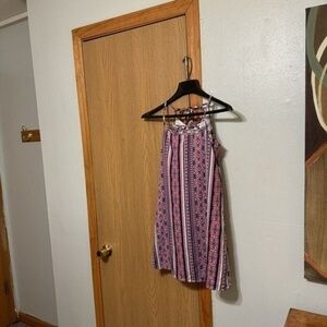 Japna Kids Size 14 Multi-Color w/Geometric Print Sleeveless Dress - EUC